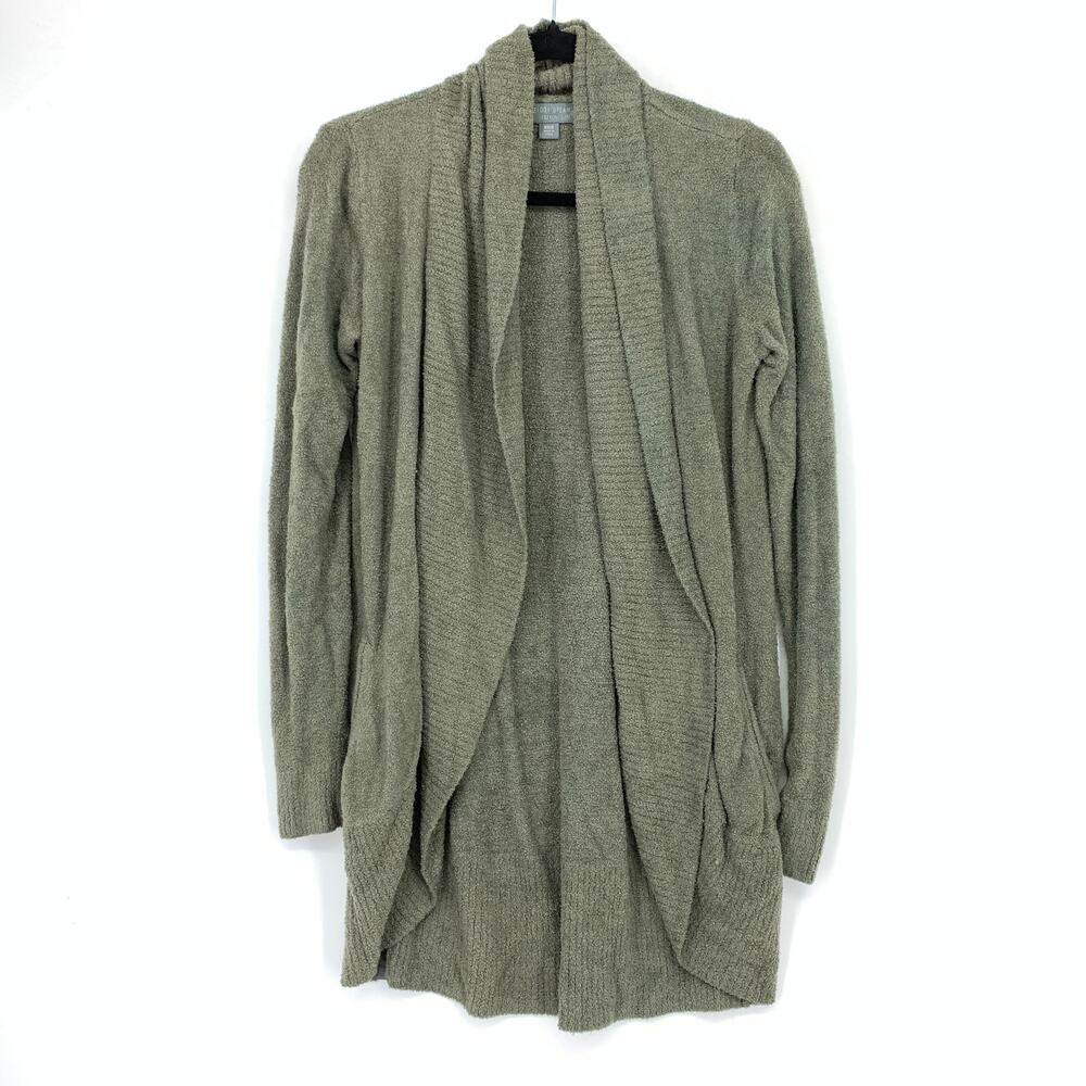 Barefoot Dreams Cozychic Lite Size XS/S Circle Cardigan Sweater Open Front Green